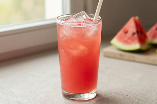 Watermelon Lemonade in a glass