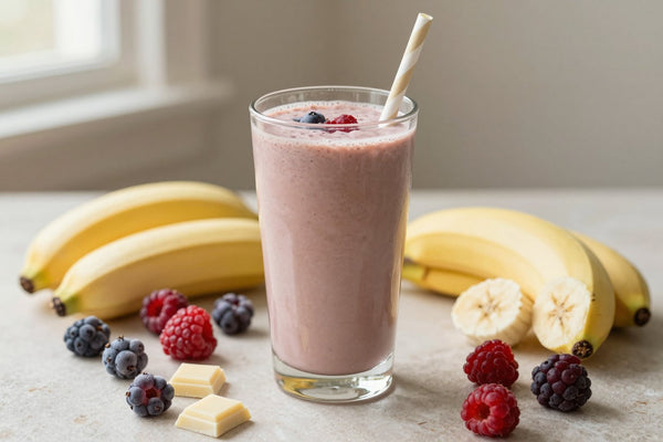 White Chocolate Berry Smoothie in a glass