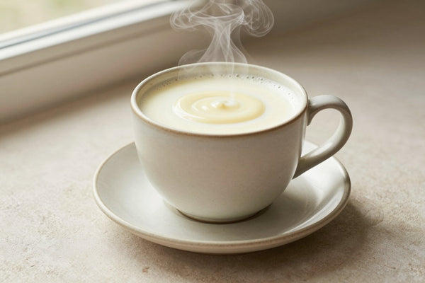 White Chocolate Milk in a ceramic mug