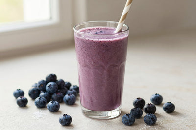 Wild Blueberry Smoothie in a glass