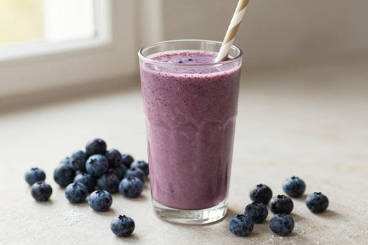 Wild Blueberry Smoothie in a glass