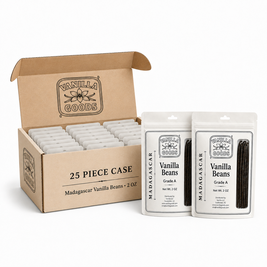 VanillaGoods 25 piece case of 2 oz vanilla bean packs