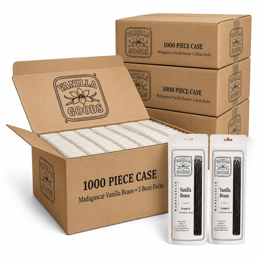 VanillaGoods 1000 piece case of 5-bean retail packs