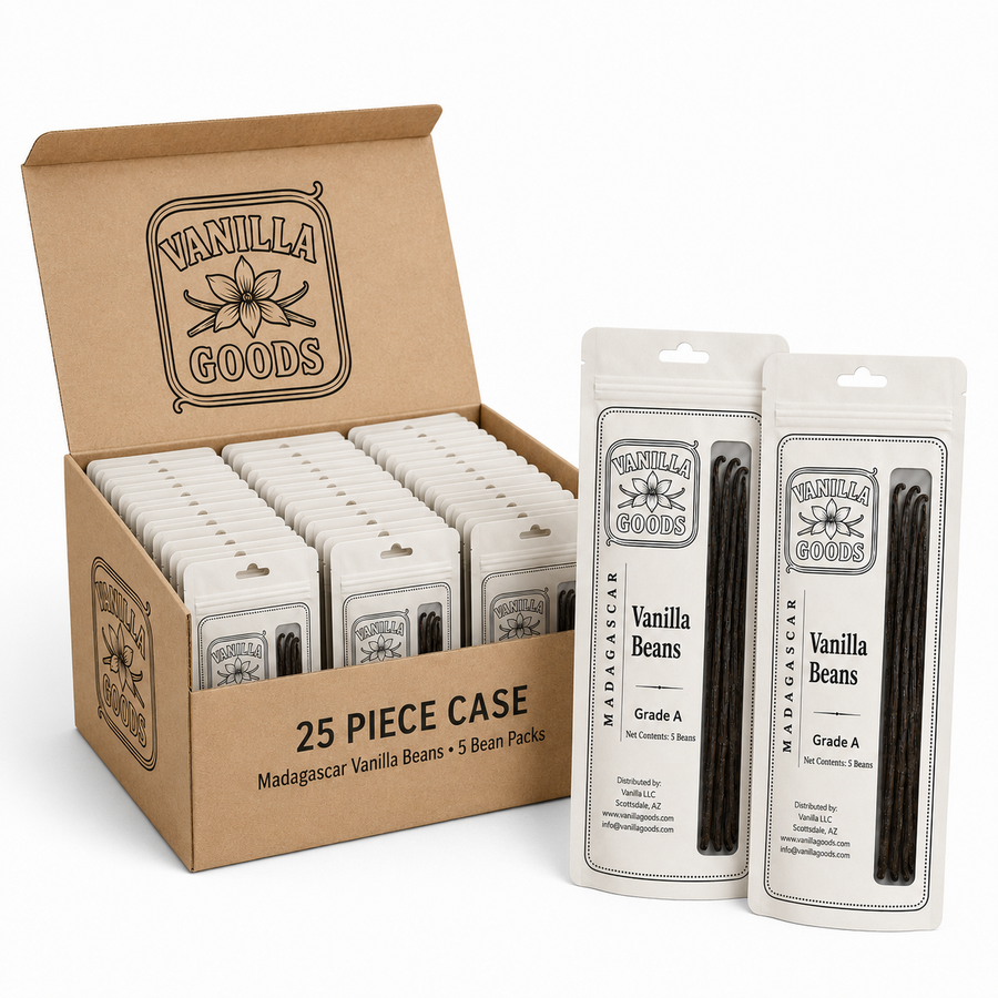 VanillaGoods 25 piece case of 5-bean retail packs