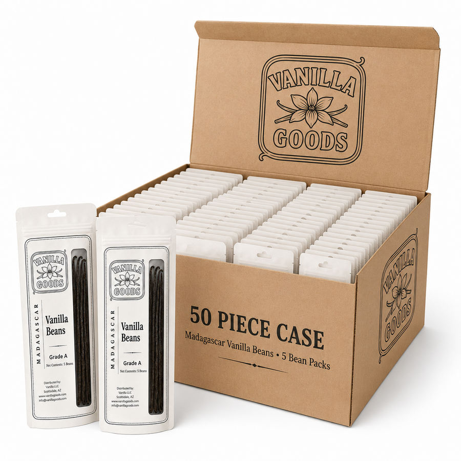 VanillaGoods 50 piece case of 5-bean retail packs