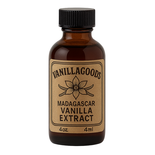 Madagascar Vanilla Extract,  4 oz Bottle