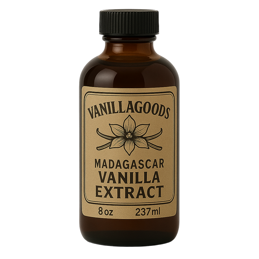 Madagascar Vanilla Extract,  8 oz Bottle