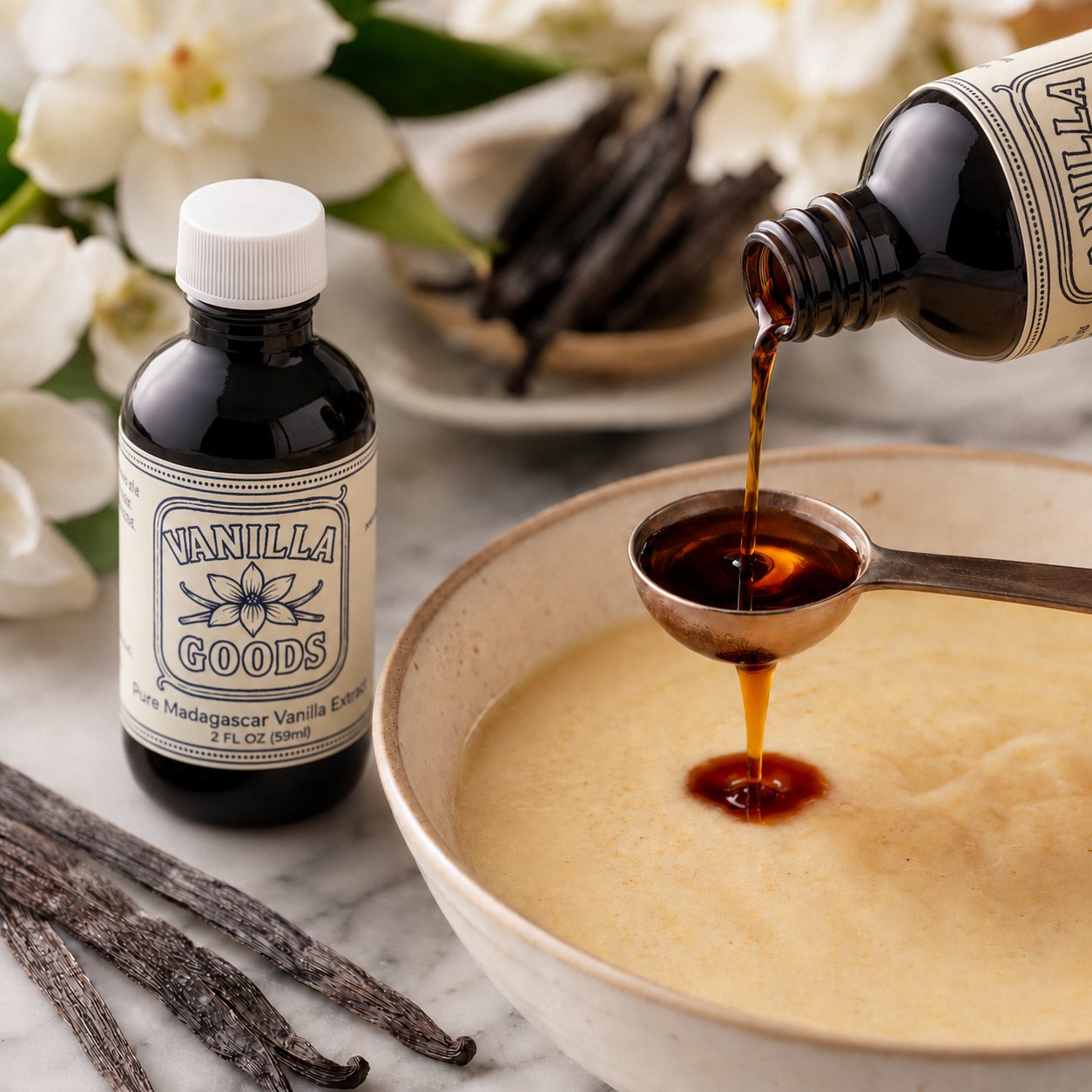 Madagascar Vanilla Extract,  2 oz Bottle