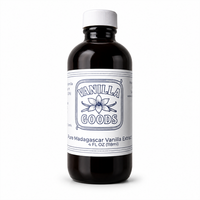 Madagascar Vanilla Extract,  4 oz Bottle