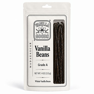 Madagascar Vanilla Beans, Grade A, 4oz bag