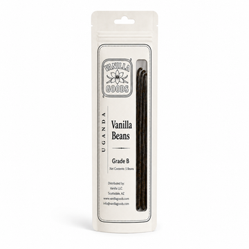 Uganda Vanilla Beans, Grade B, 5 Beans