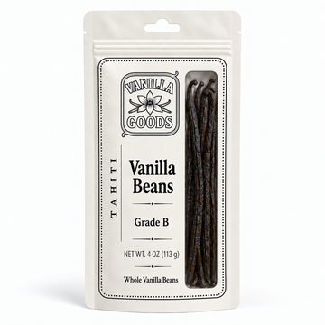 Tahitian Vanilla Beans, Grade B, 4oz bag