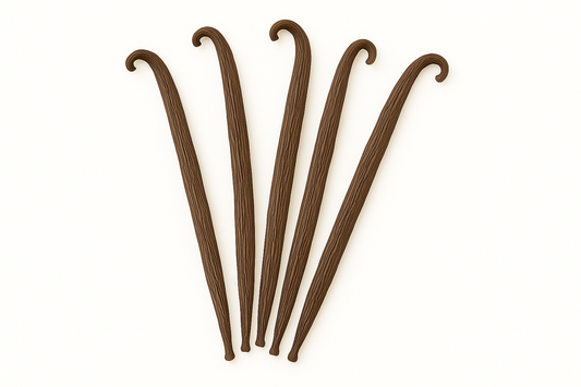 Tahitian Vanilla Beans, Grade A, 5 Beans