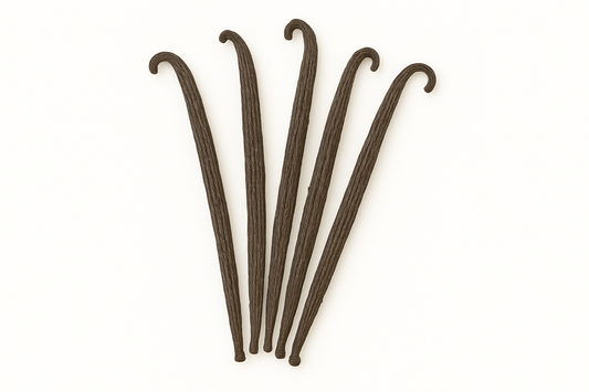 Tahitian Vanilla Beans, Grade B, 5 Beans