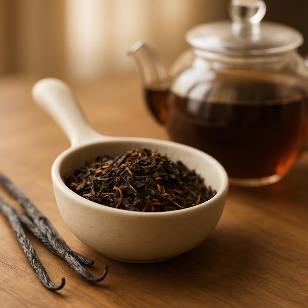 Hibiscus Berry Tea leaves with real vanilla
