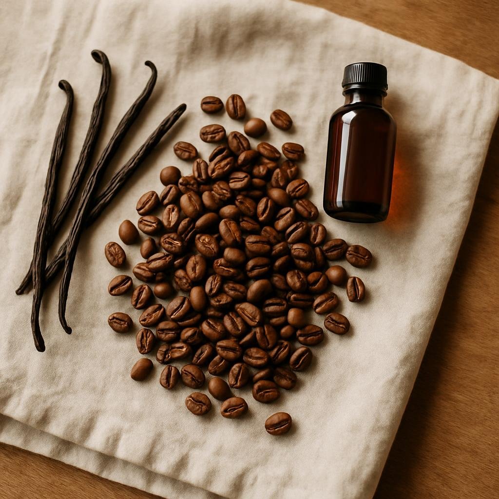 Papua New Guinea Single-Origin Coffee beans with real vanilla
