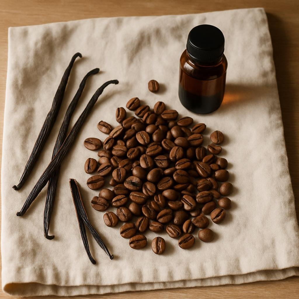 Peru Decaf Coffee beans with real vanilla