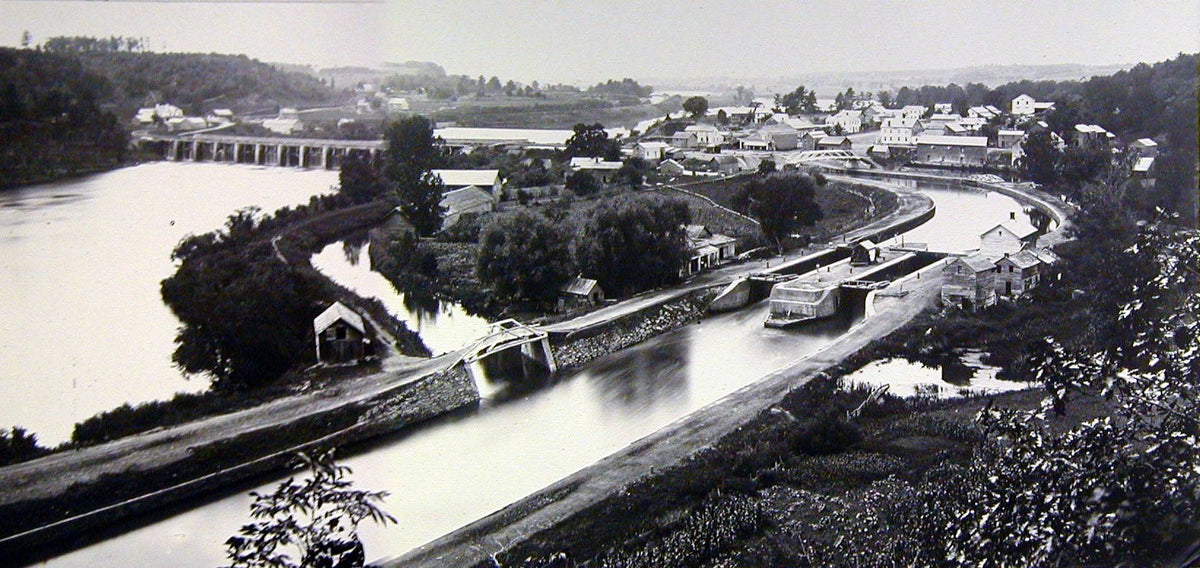 Mohawk Towpath Byway: Historic Erie Canal Photo- Aqueduct over the Mohawk River