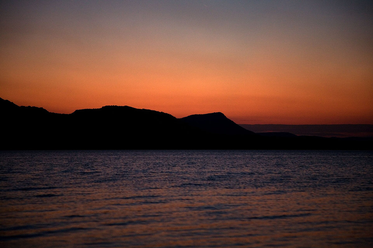 Wichita Mountains Byway: Sunset over Lake Lawtonka
