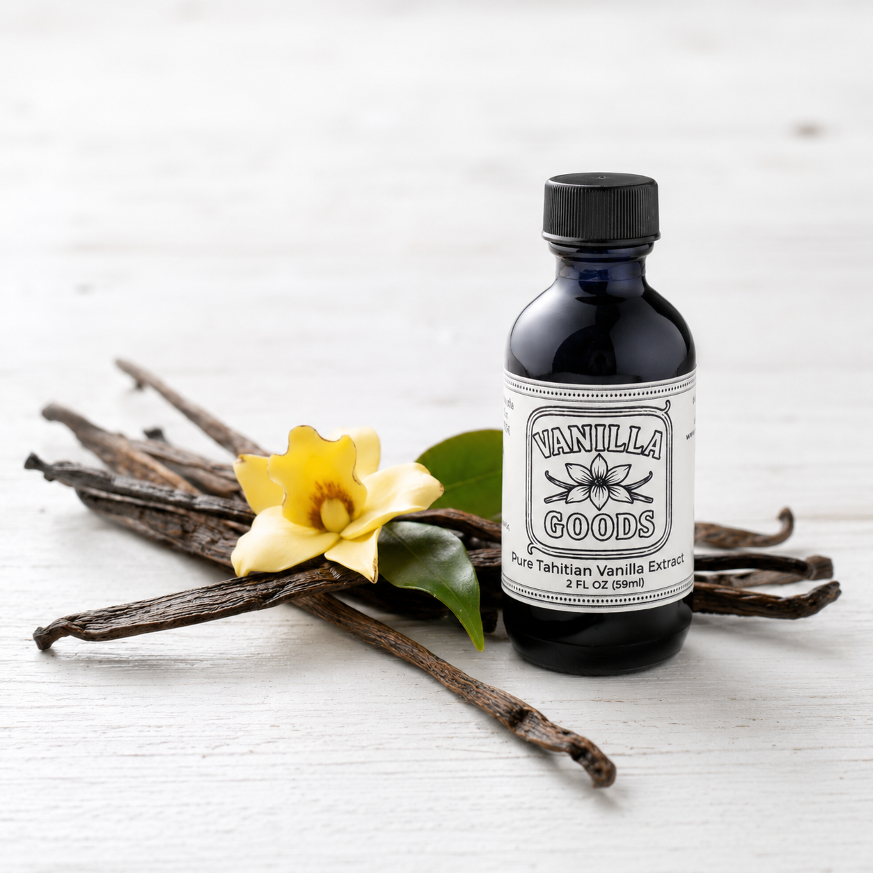 Tahitian Vanilla Extract,  2 oz Bottle