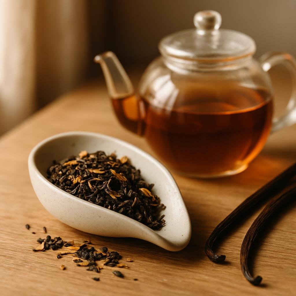 Turmeric Ginger Tea leaves with real vanilla